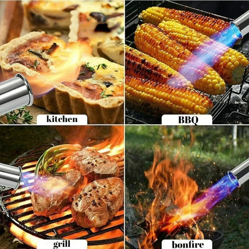 Grill Lighter Long-Reach Adjustable Flame Butane-Refillable