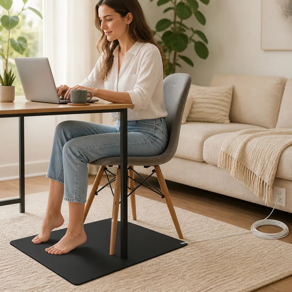 Grounding Mat Faux Leather Includes Cable & Converter