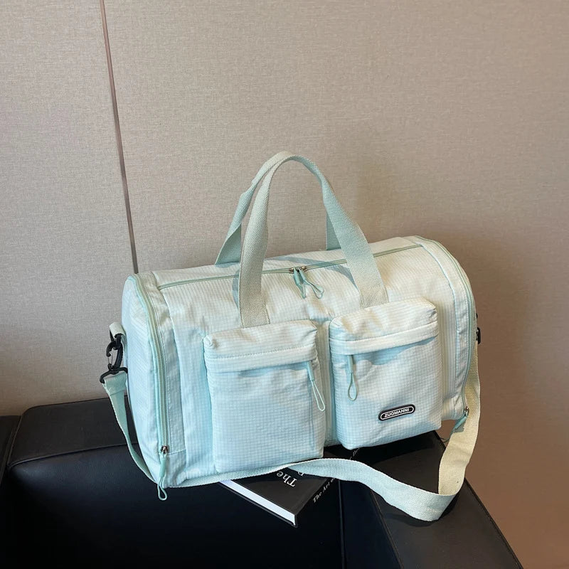 Gym Duffel Bag Spacious Multi-Compartment Adjustable Strap