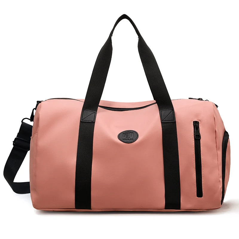 Gym Duffel Bag Waterproof Separate Shoe Compartment Adjustable Straps