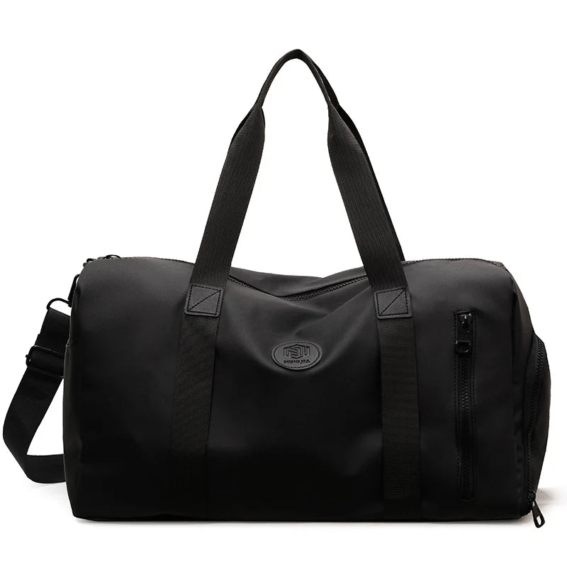 Gym Duffel Bag Waterproof Separate Shoe Compartment Adjustable Straps