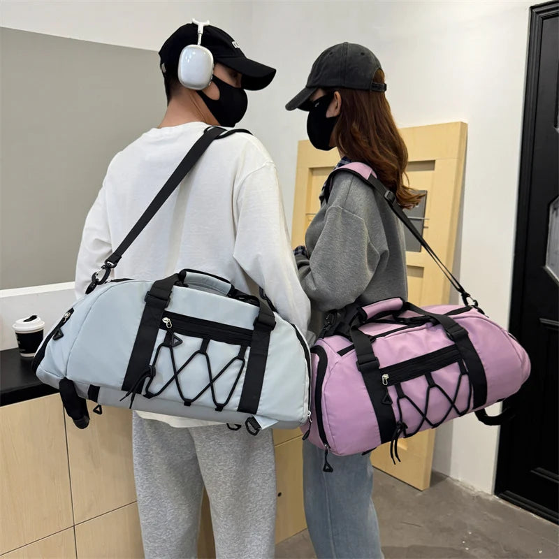 Gym Duffle Bag Spacious Tear-Resistant Multiple Pockets