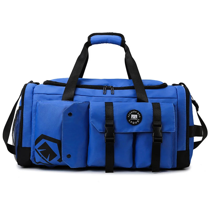 Gym Duffle Bag Water-Resistant Multi-Pocket Adjustable Strap