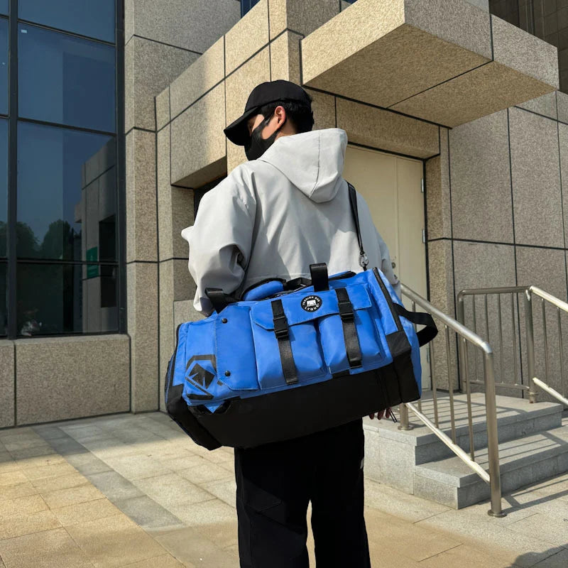 Gym Duffle Bag Water-Resistant Multi-Pocket Adjustable Strap
