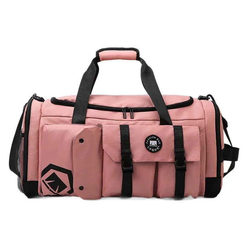 Gym Duffle Bag Water-Resistant Multi-Pocket Adjustable Strap