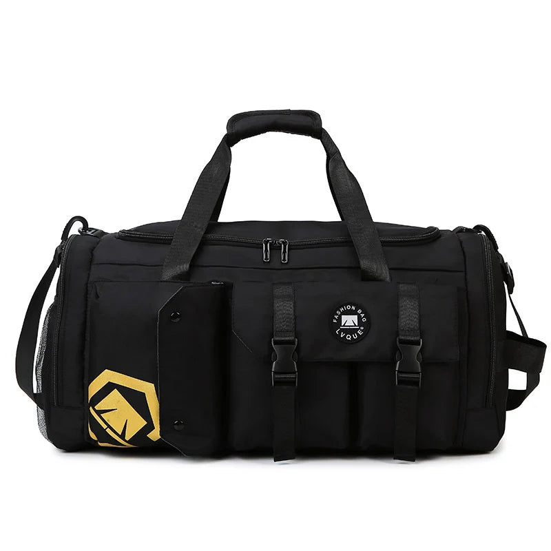 Gym Duffle Bag Water-Resistant Multi-Pocket Adjustable Strap