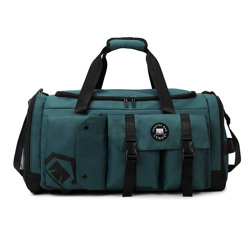 Gym Duffle Bag Water-Resistant Multi-Pocket Adjustable Strap