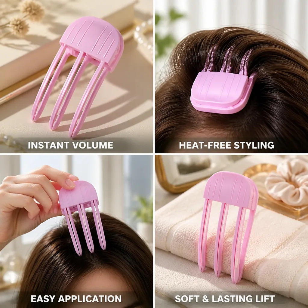 Hair Clip Root-Lifting 3-Tooth Heat-Free