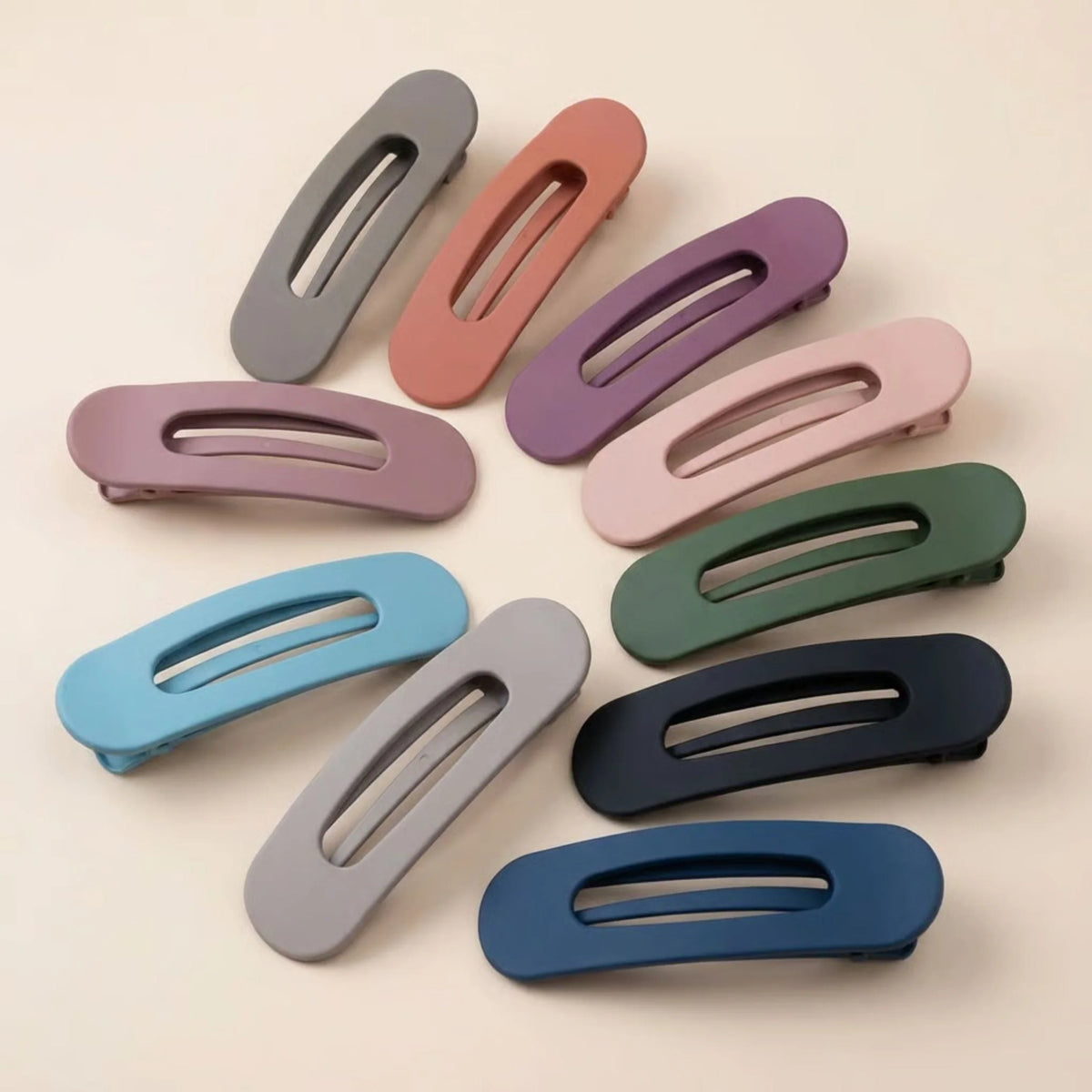 Hair Clip Slim Flat Design Gentle Secure Hold