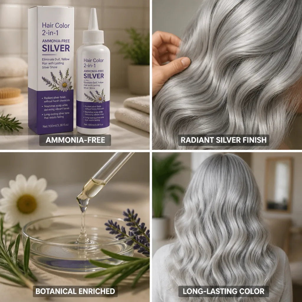 Hair Color 2-in-1 Ammonia-Free Silver