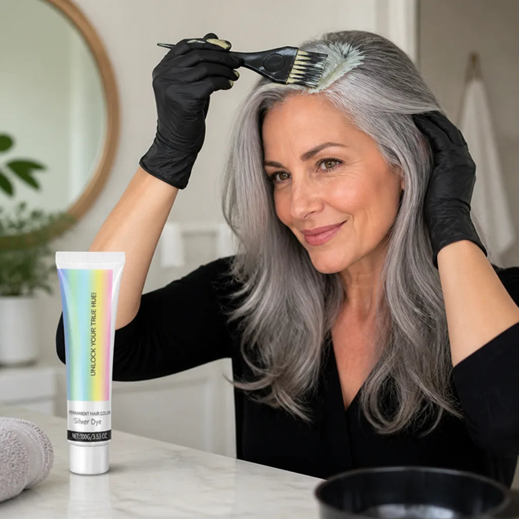 Hair Color Buildable Bright Silver Ammonia-Free Aloe & Citrus