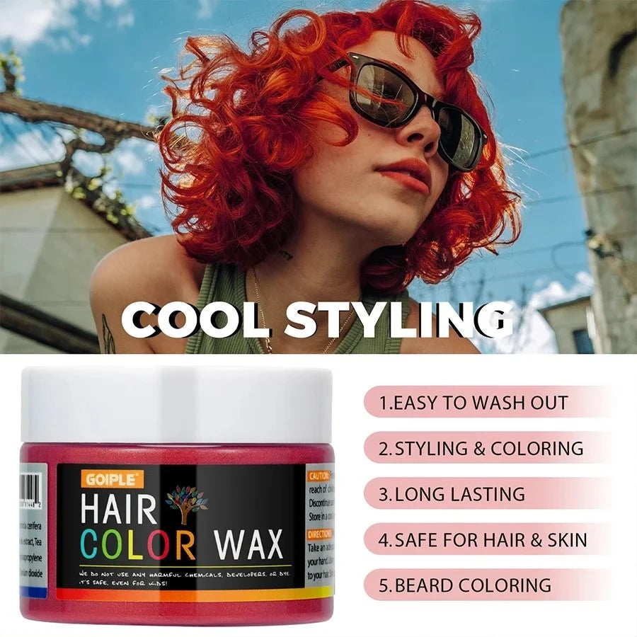 Hair Color Wax Temporary Wash-Out Multi-Use