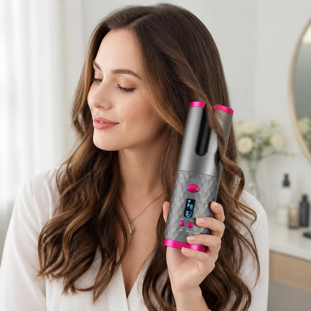 Hair Curler Cordless Automatic USB Rechargeable
