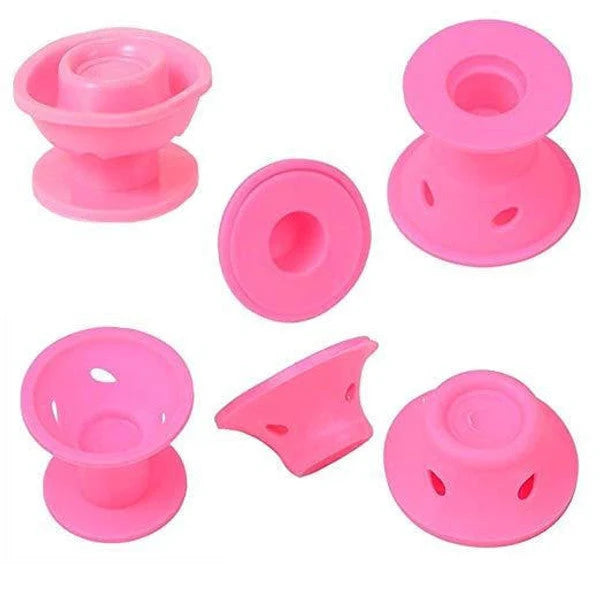 Hair Curlers Heat-Free Medical-Grade Silicone Set of 10
