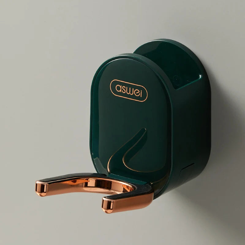 Hair Dryer Holder Foldable No-Drill Space-Saving