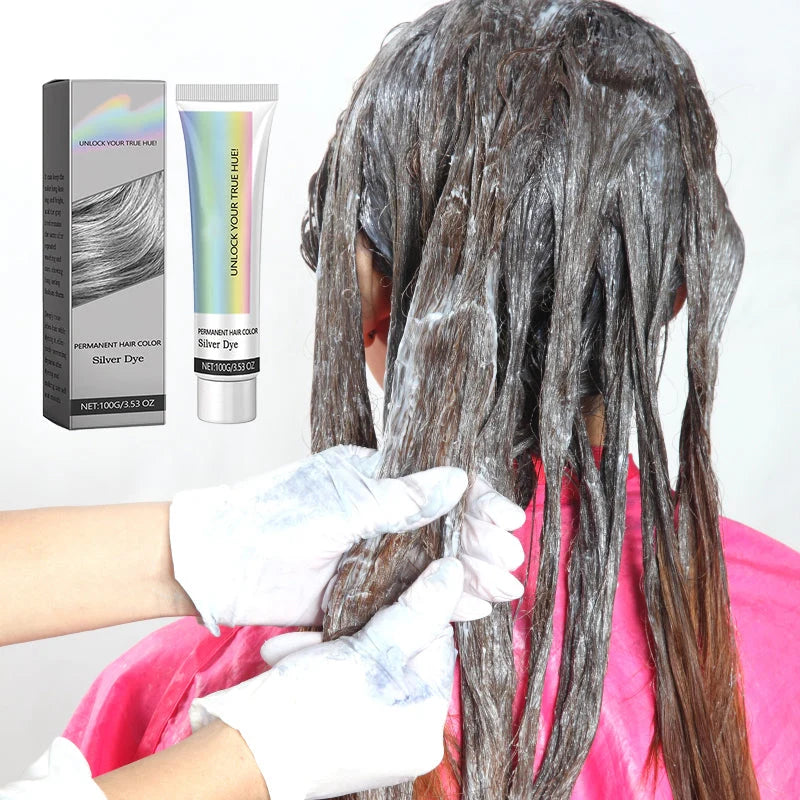 Hair Dye Silver Ammonia-Free With Aloe Extract
