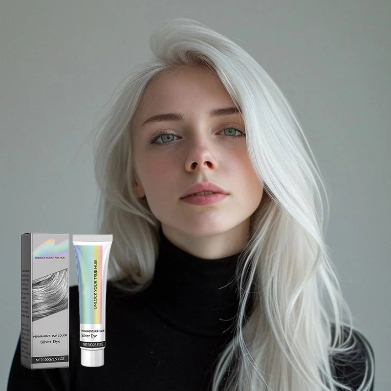 Hair Dye Silver Ammonia-Free With Aloe Extract