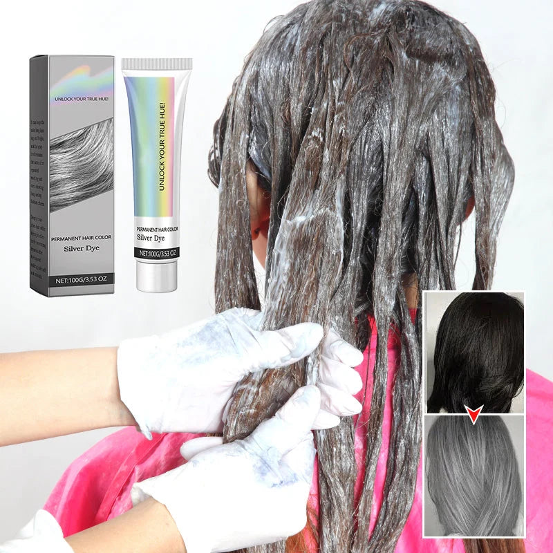 Hair Dye Silver Ammonia-Free With Aloe Extract