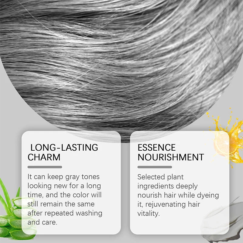 Hair Dye Silver Ammonia-Free With Aloe Extract