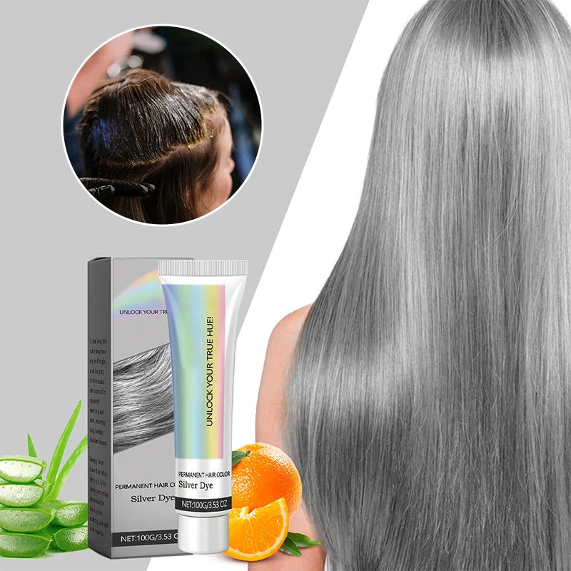 Hair Dye Silver Ammonia-Free With Aloe Extract