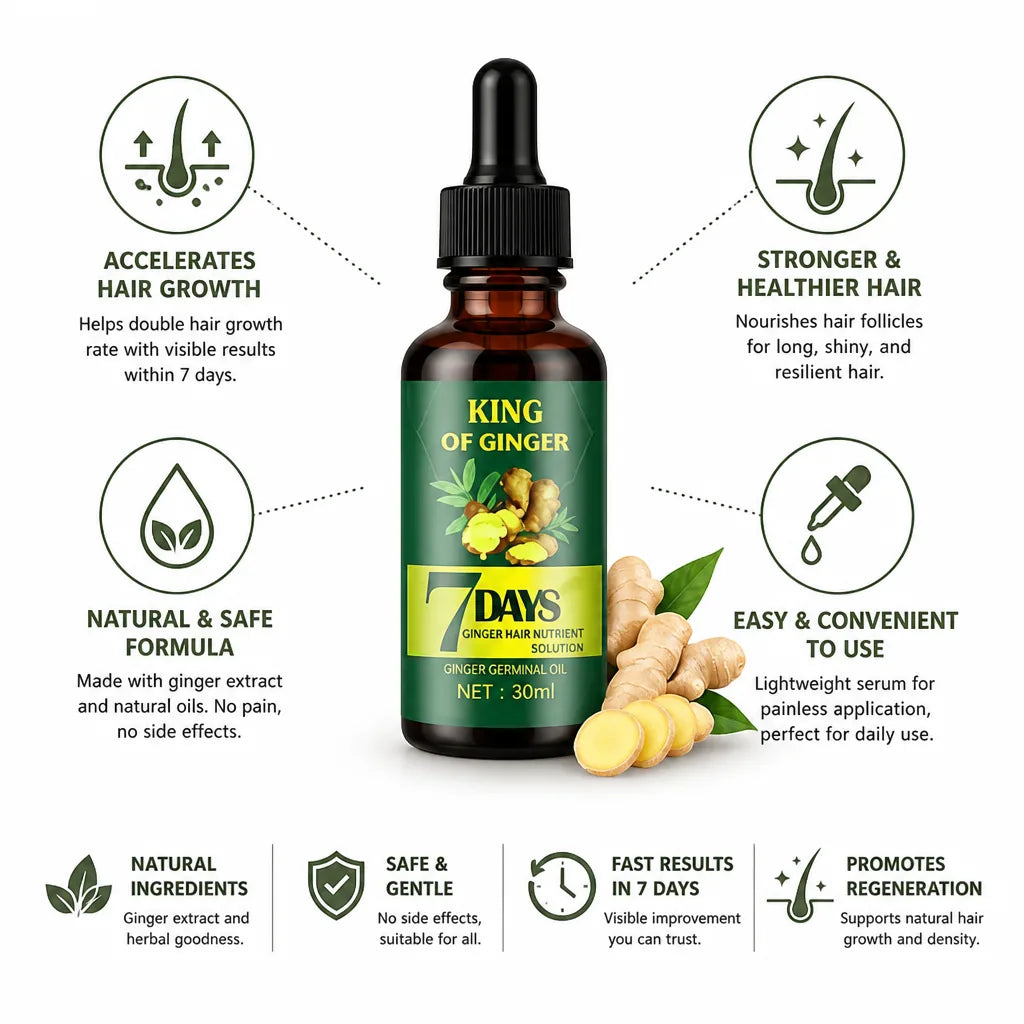 Hair Growth Serum Natural Ginger Extract 30ml