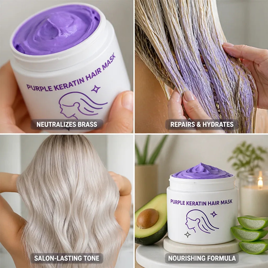 Hair Mask Brass-Neutralizing Keratin & Avocado Oil