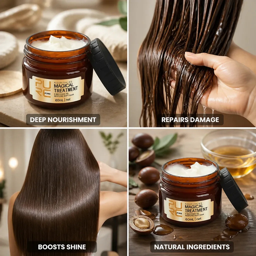 Hair Mask Keratin & Argan Oil Restores Shine