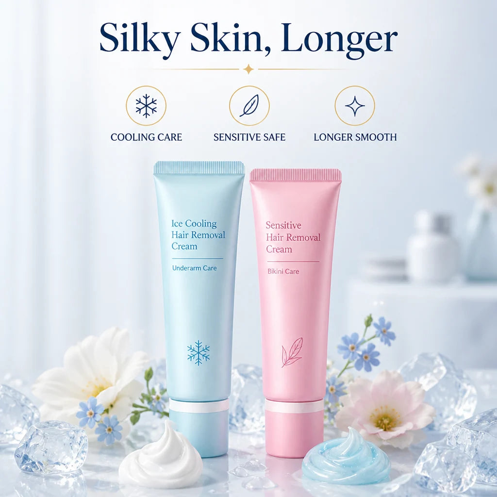Hair Removal Cream Sensitive Skin Cooling Niacinamide