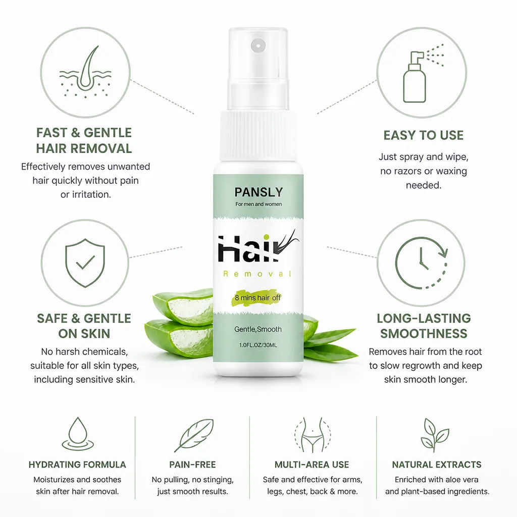 Hair Removal Spray Gentle & Pain-Free 30ml