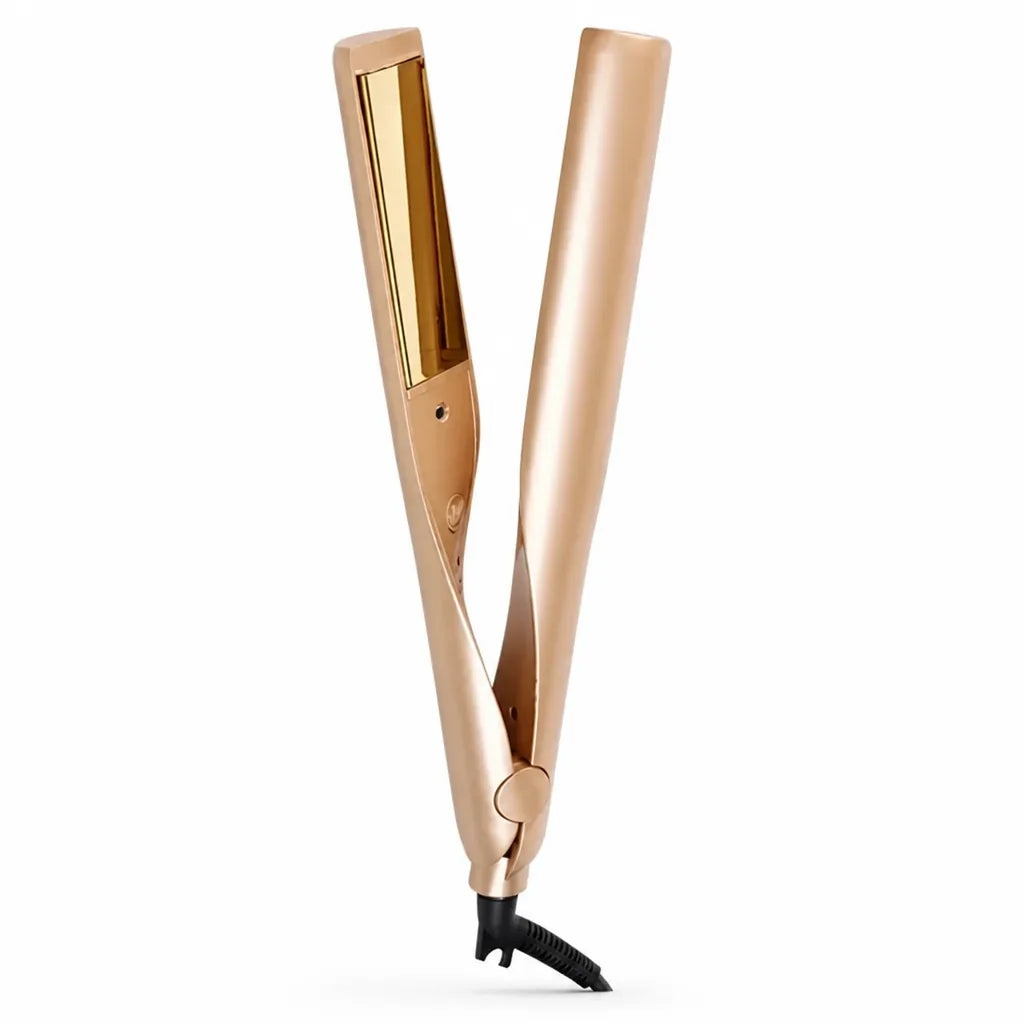 Hair Straightener & Curler Tourmaline Ceramic Adjustable Temp