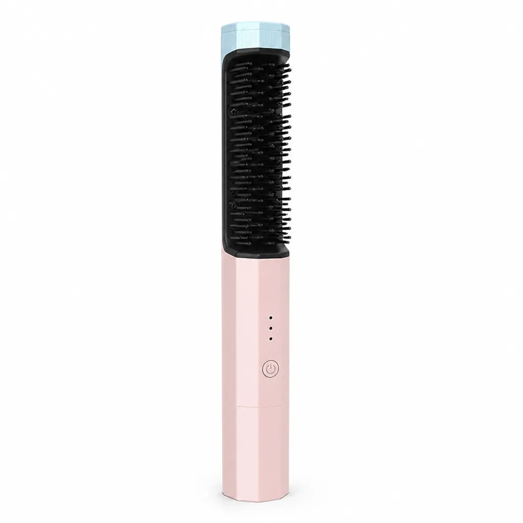Hair Straightening Comb Cordless USB Rechargeable 30s Rapid Heating