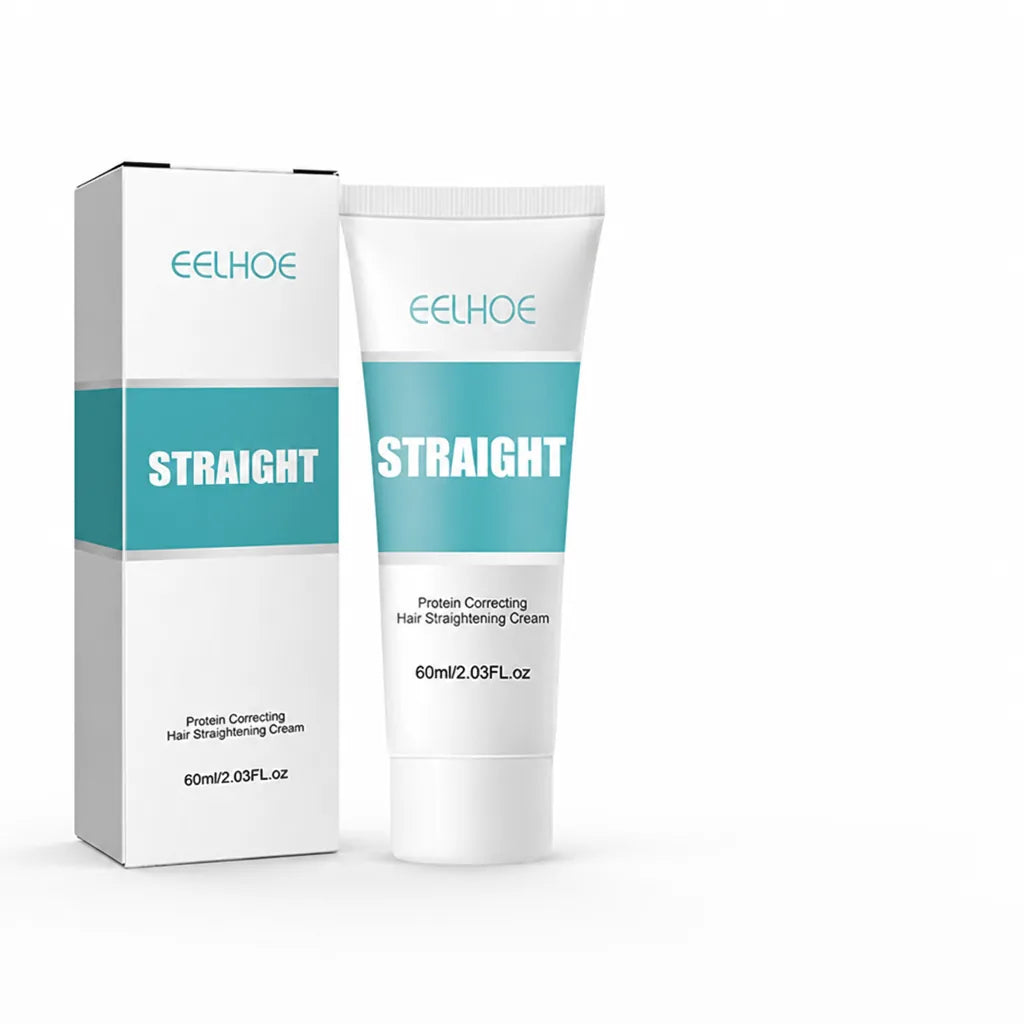 Hair Straightening Cream Keratin & Argan Oil Frizz Control