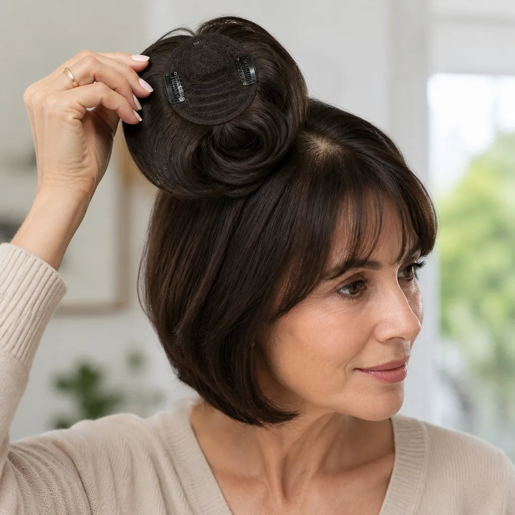 Hair Topper Clip-In Natural-Look Instant Coverage