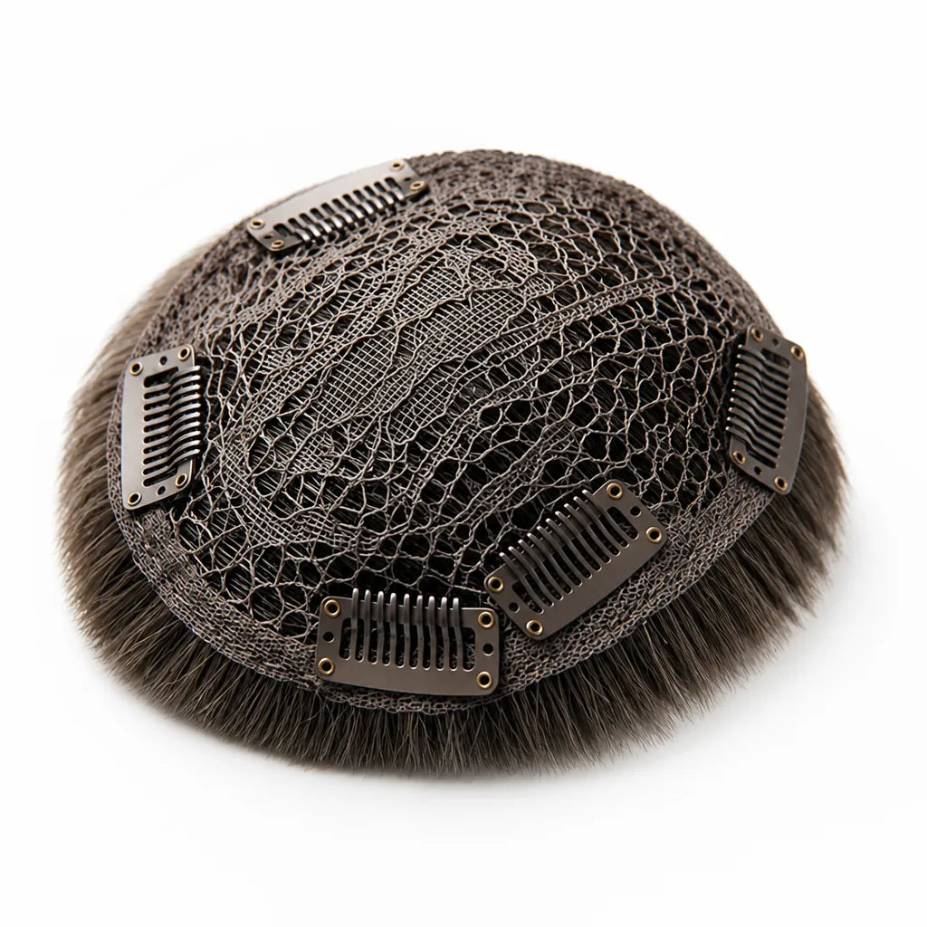 Hair Topper Clip Seamless Scalp Mesh Instant Volume