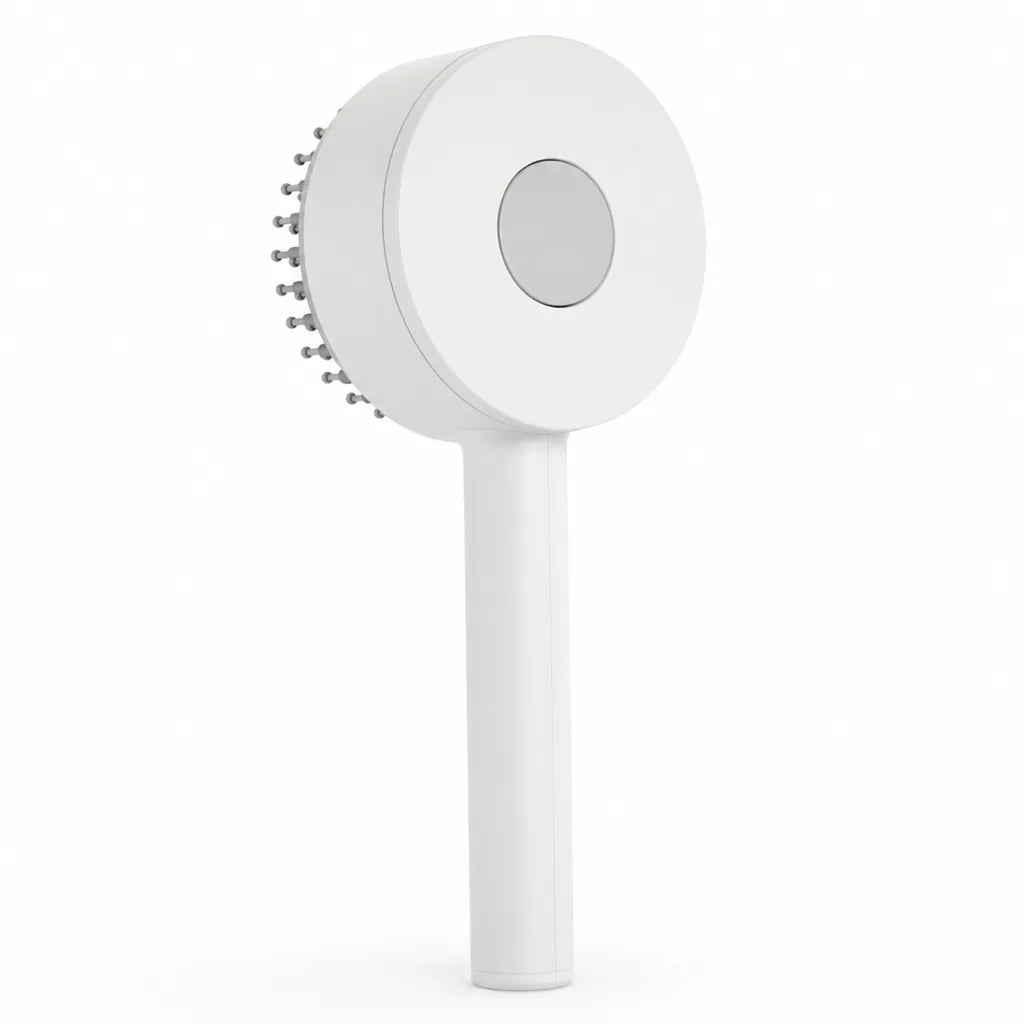 Hairbrush One-Click Self-Cleaning Air-Cushion Scalp Massage Anti-Frizz Bristles