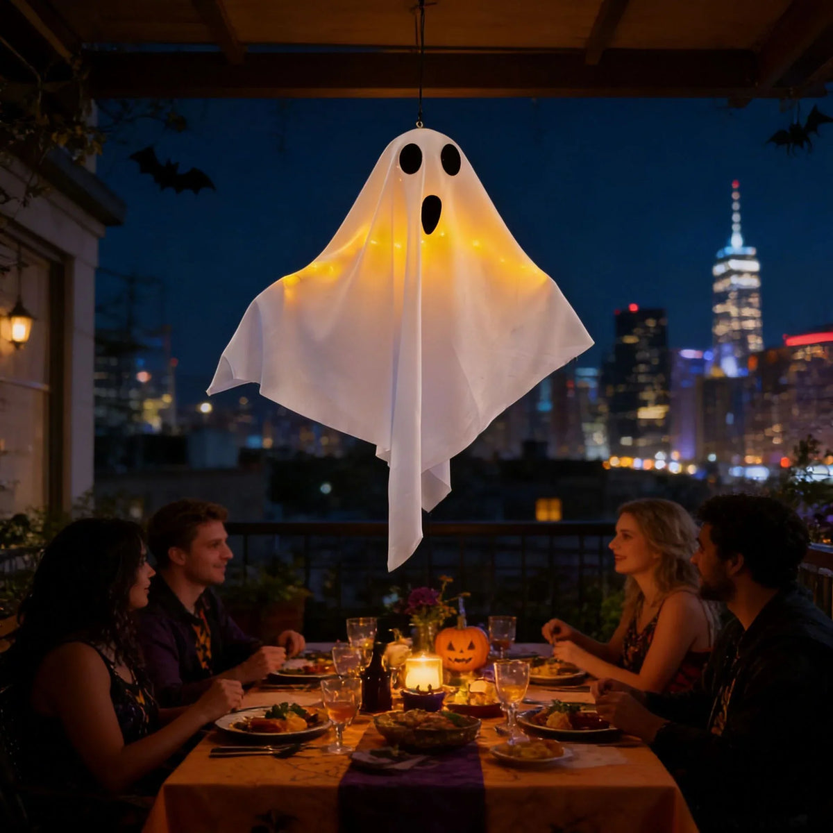 Halloween Ghost Decoration Built-In LED Weatherproof Indoor & Outdoor
