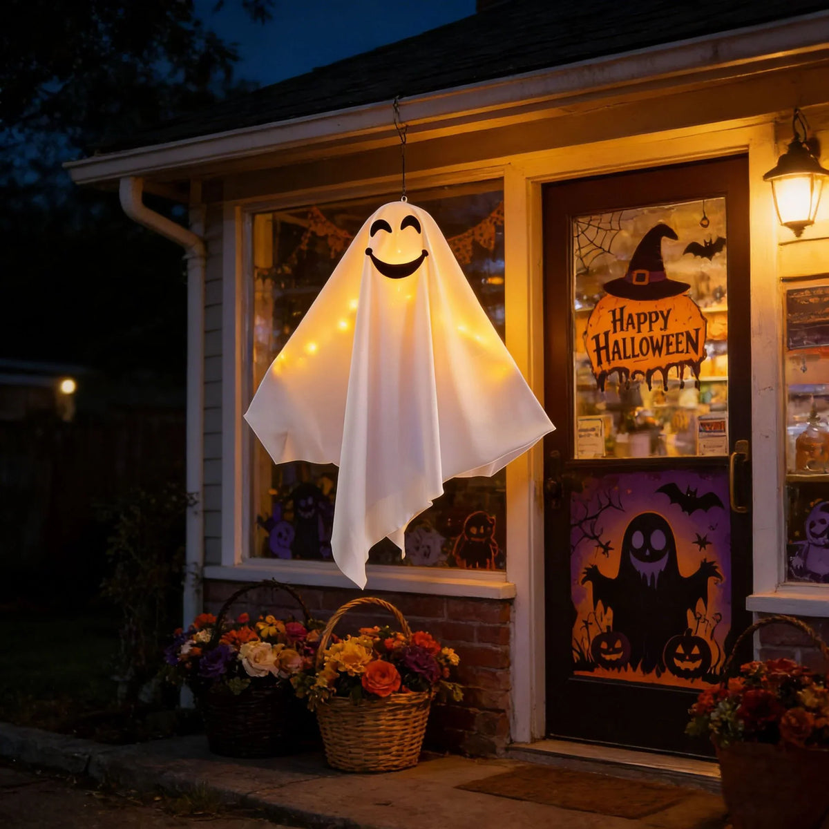Halloween Ghost Decoration Built-In LED Weatherproof Indoor & Outdoor