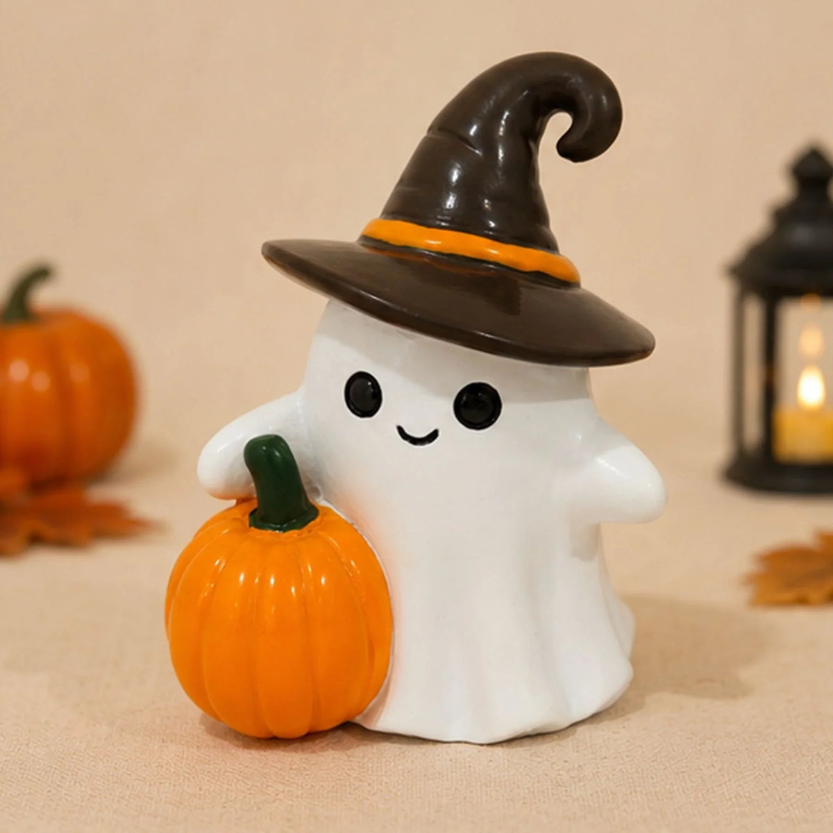 Halloween Ghost Figurine Handmade Resin Weather-Resistant