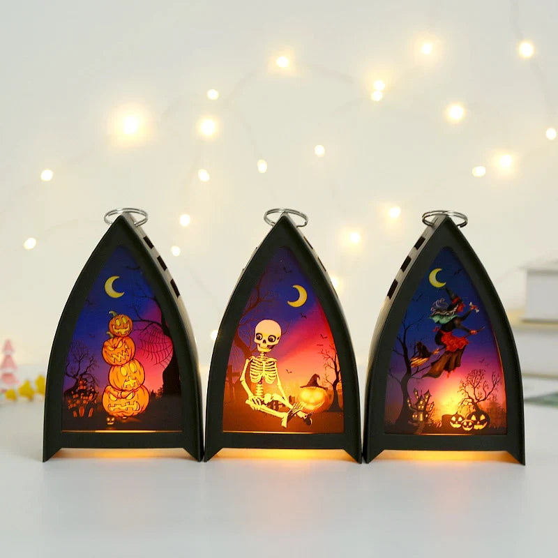 Halloween Lamp Skeleton Motif Energy-Efficient LED