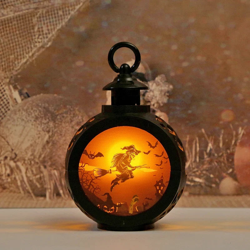 Halloween Lantern Skeleton Motif Integrated LED