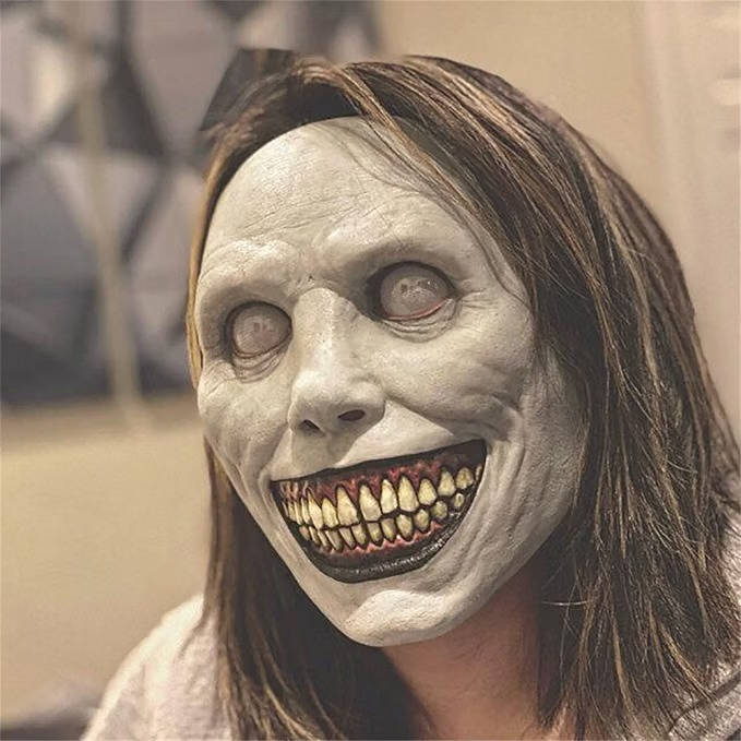 Halloween Mask Oversized Eyes & Grinning Mouth Breathable Fit