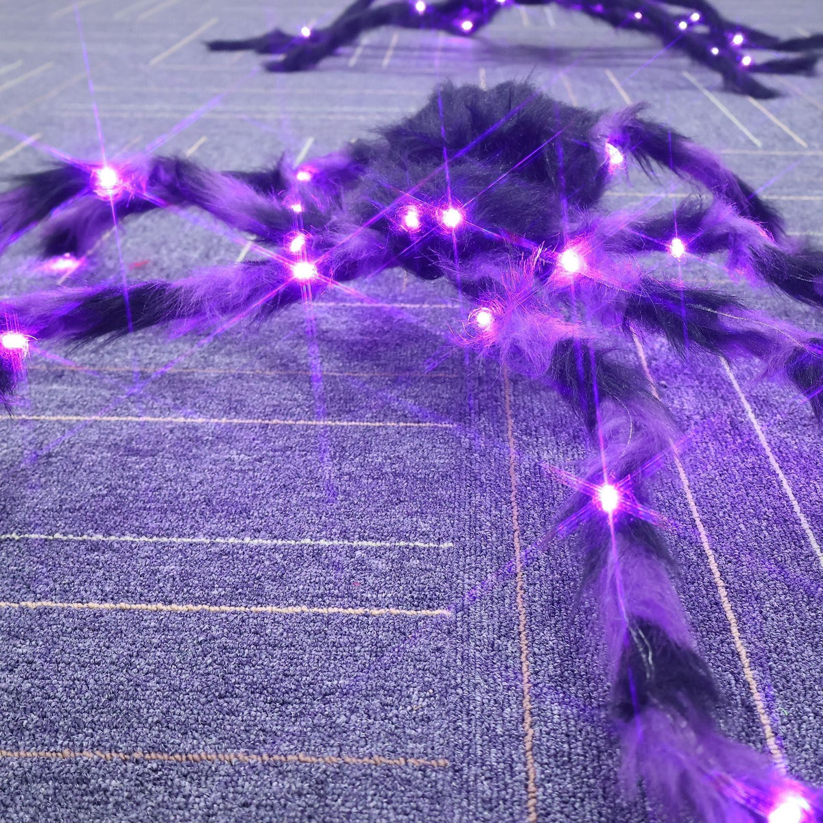 Halloween Spider Decoration Color-Changing LED Lifelike Design