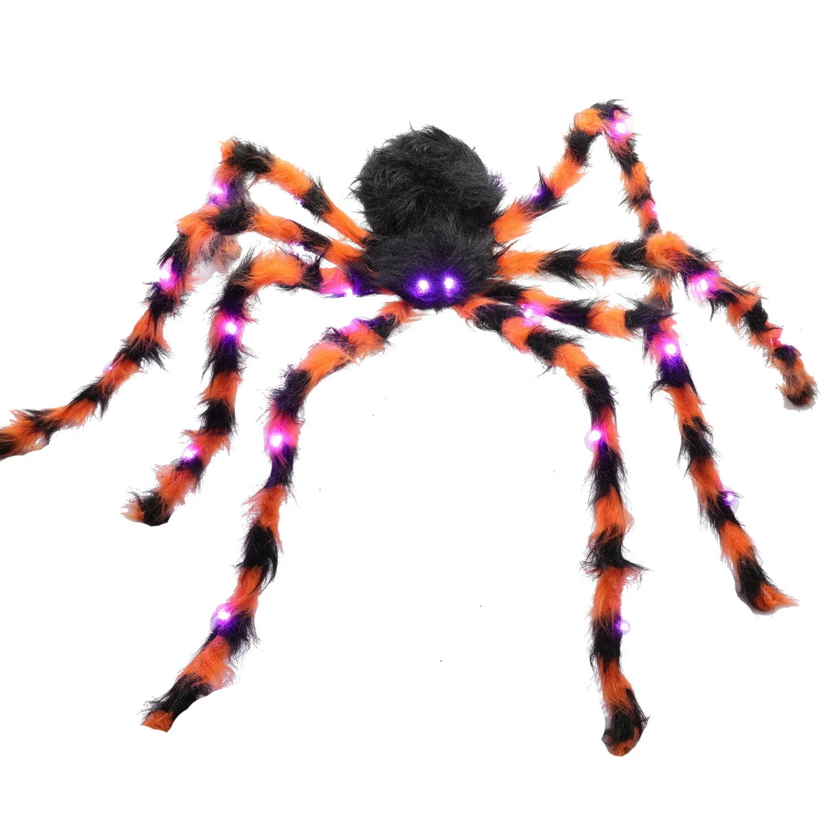 Halloween Spider Decoration Color-Changing LED Lifelike Design