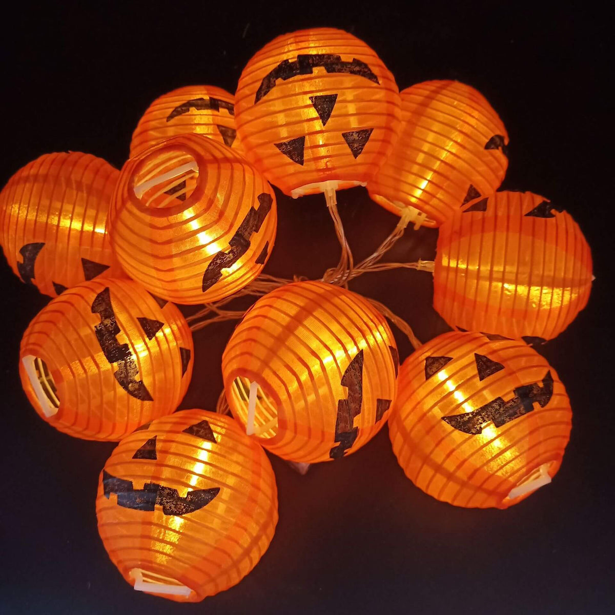 Halloween String Lights Pumpkin Lantern Design Waterproof Indoor & Outdoor Use