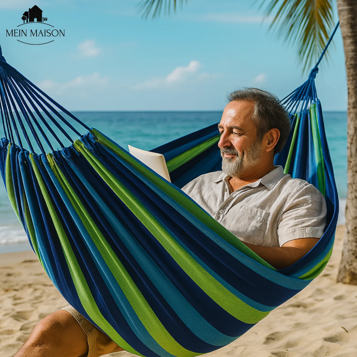 Hammock Cotton Canvas Non-Slip 441 lb Capacity
