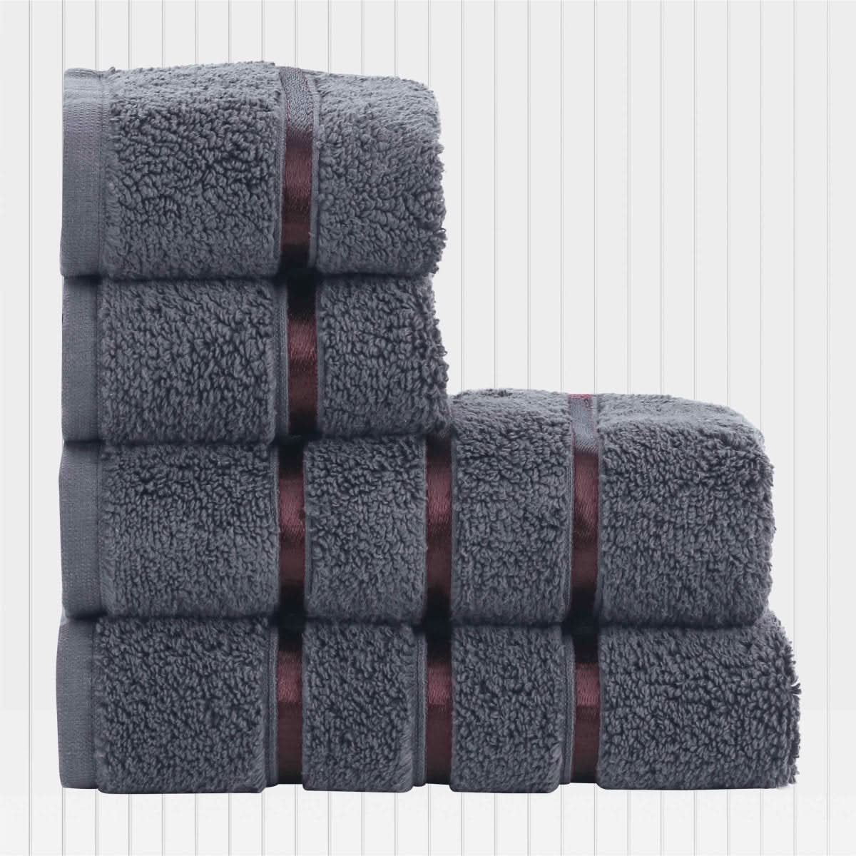 Hand & Face Towel Set 100% Cotton Quick-Drying