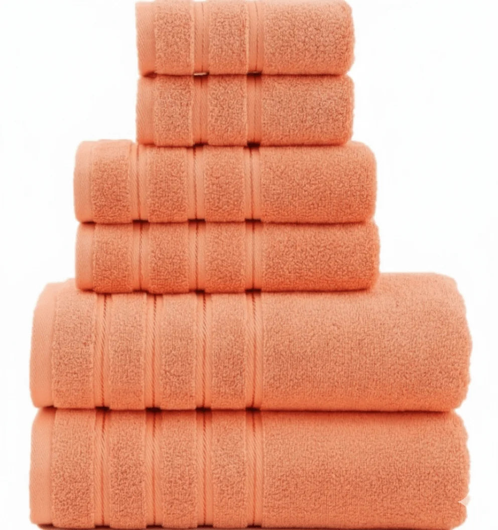 Hand & Face Towel Set 100% Cotton Quick-Drying