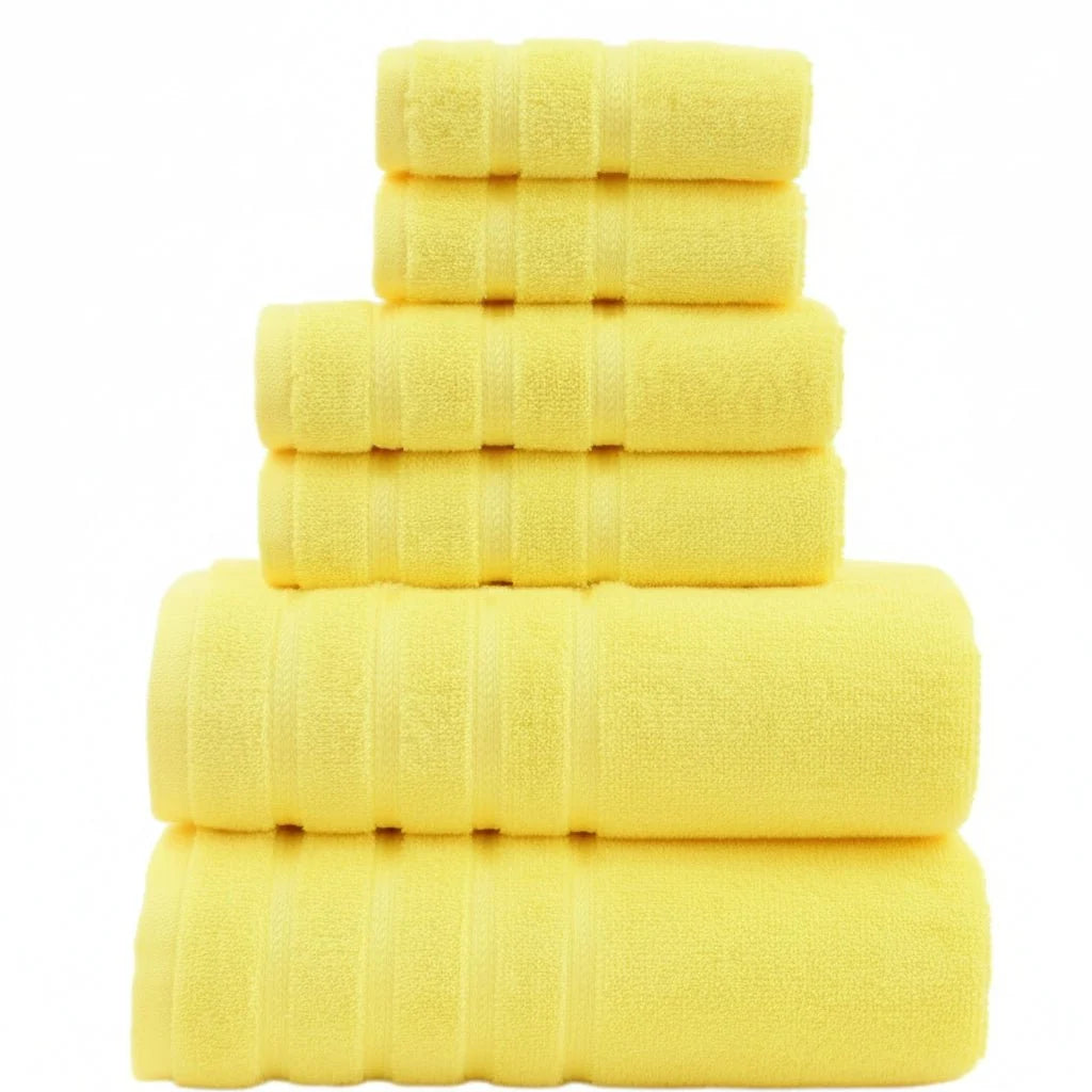 Hand & Face Towel Set 100% Cotton Quick-Drying