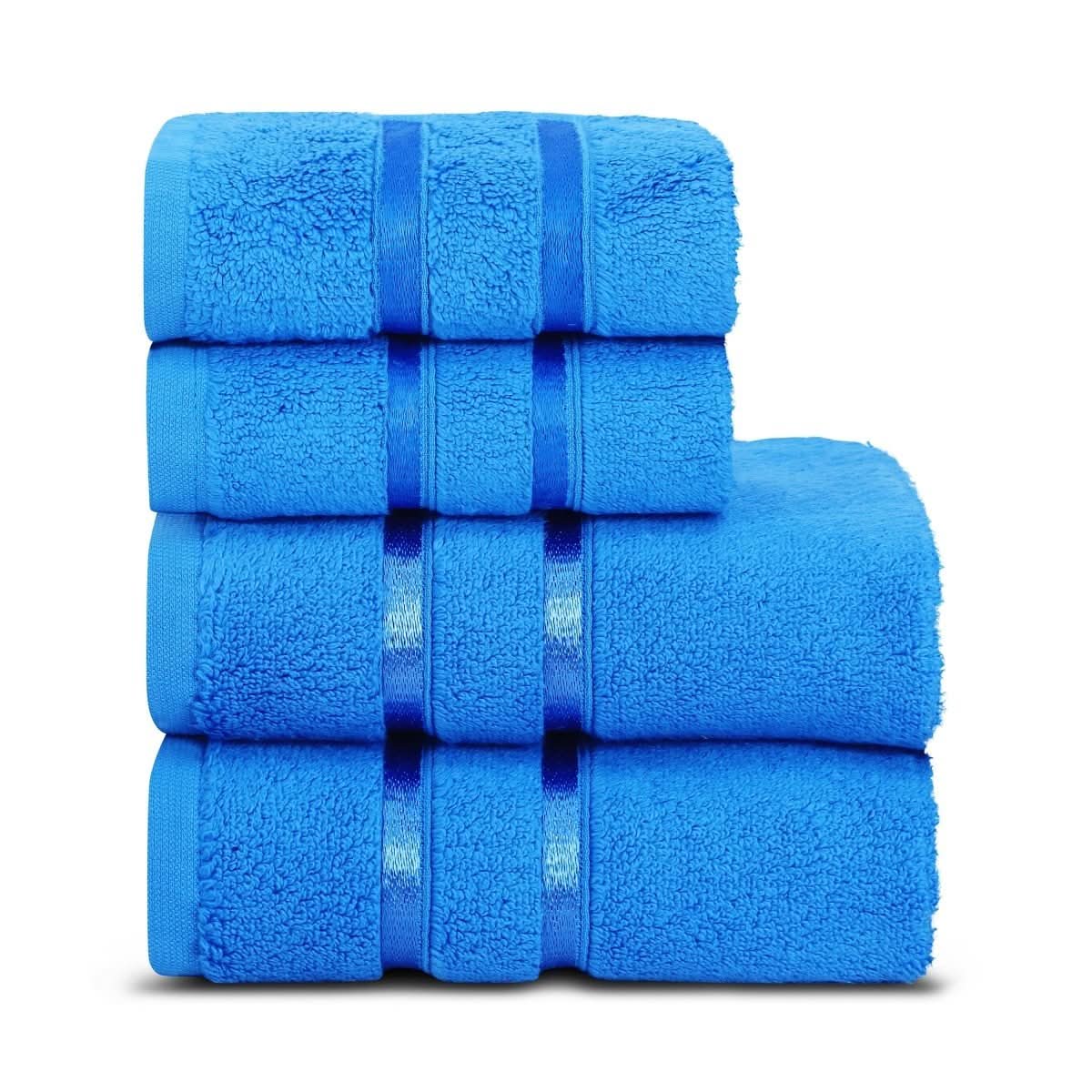 Hand & Face Towel Set 100% Cotton Quick-Drying