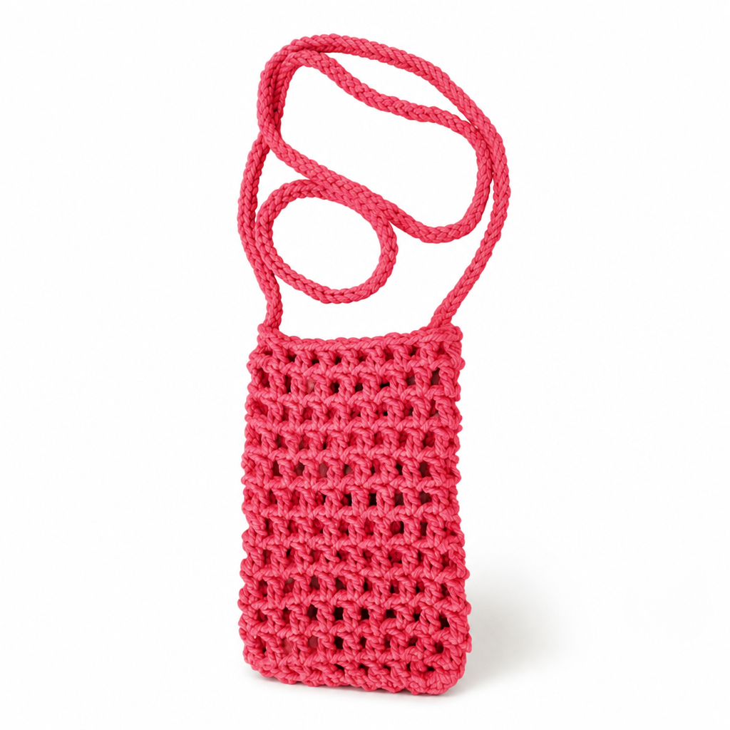 Hand-Knotted Eco-Friendly Macramé Shoulder Bag